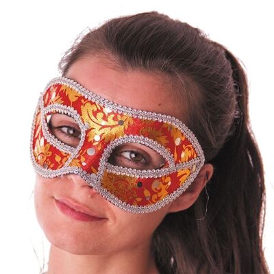 RED VENICE CARNIVAL MASK