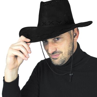 CHAPEAU BUFFALO LUXE NOIR