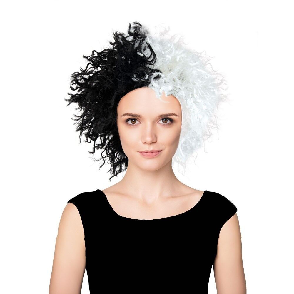 PARRUCCA BIANCA E NERA DI CRUDELA