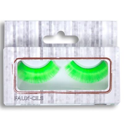 NEON GREEN FALSE EYELASHES