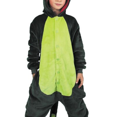 GREEN DINO KIGURUMI COSTUME FOR CHILDREN SIZE 4/6 YEARS