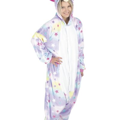 Adult Unicorn Kigurumi Costume with Stars