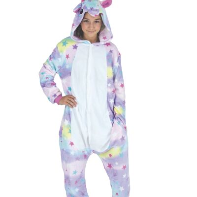 UNICORN KIGURUMI COSTUME WITH STARS CHILDREN SIZE 11/14 YEARS