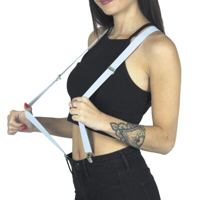 WHITE SUSPENDERS
