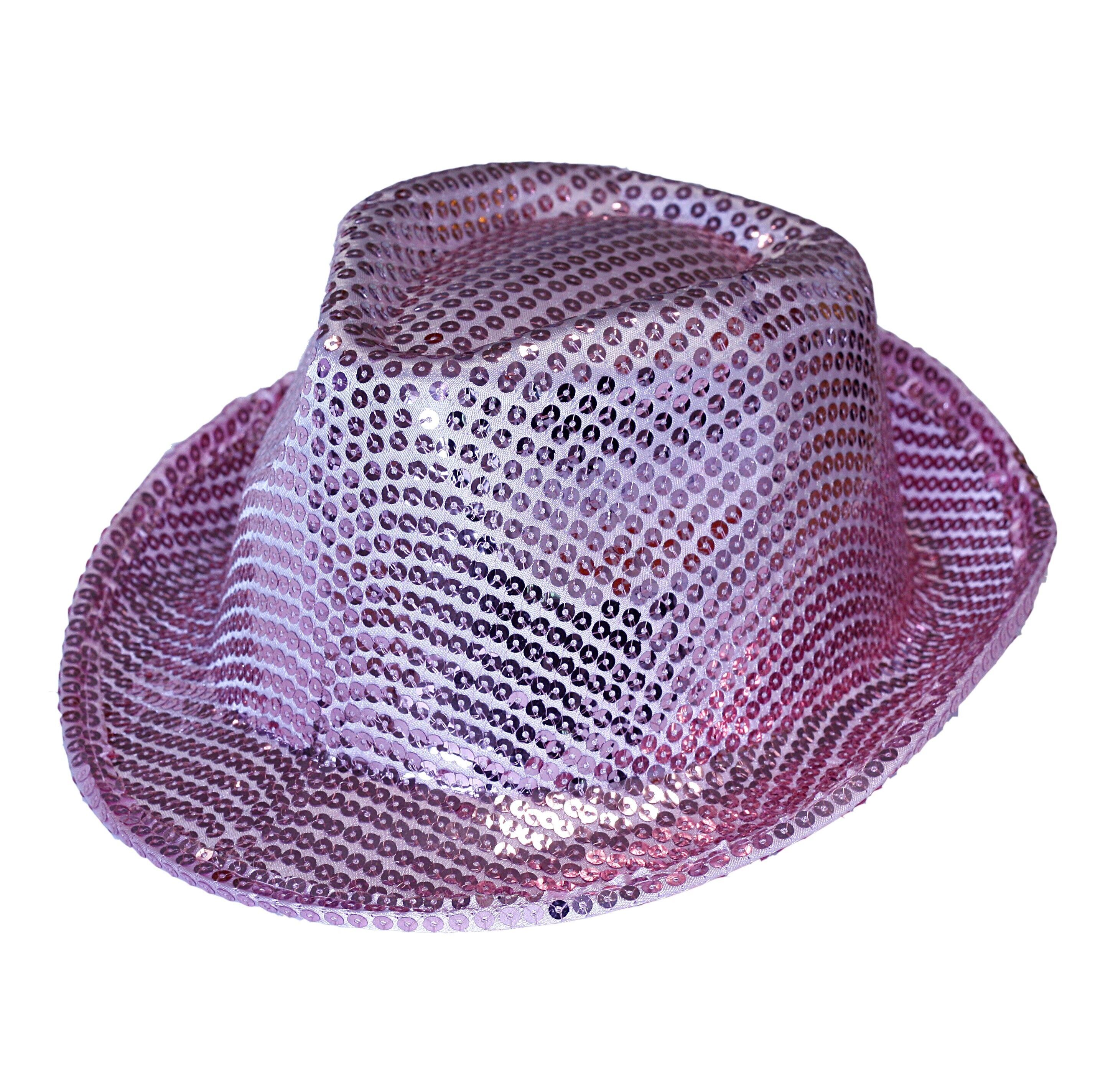 BORSALINO CON PAILLETTES ROSA