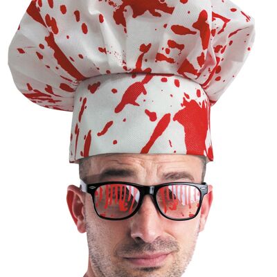 TOQUE DE CHEF ENSANGLANTEE