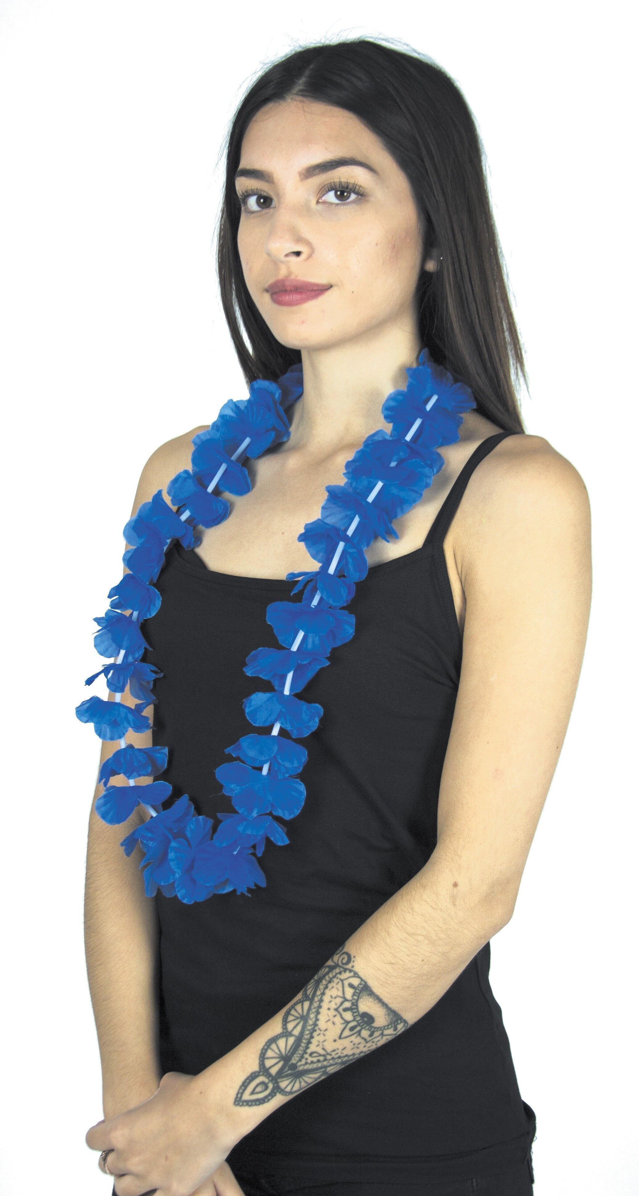 COLLANA HAWAIIANA BLU