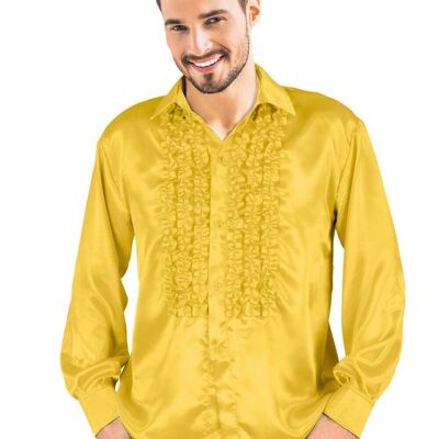 Camisa disco de satén dorado XL