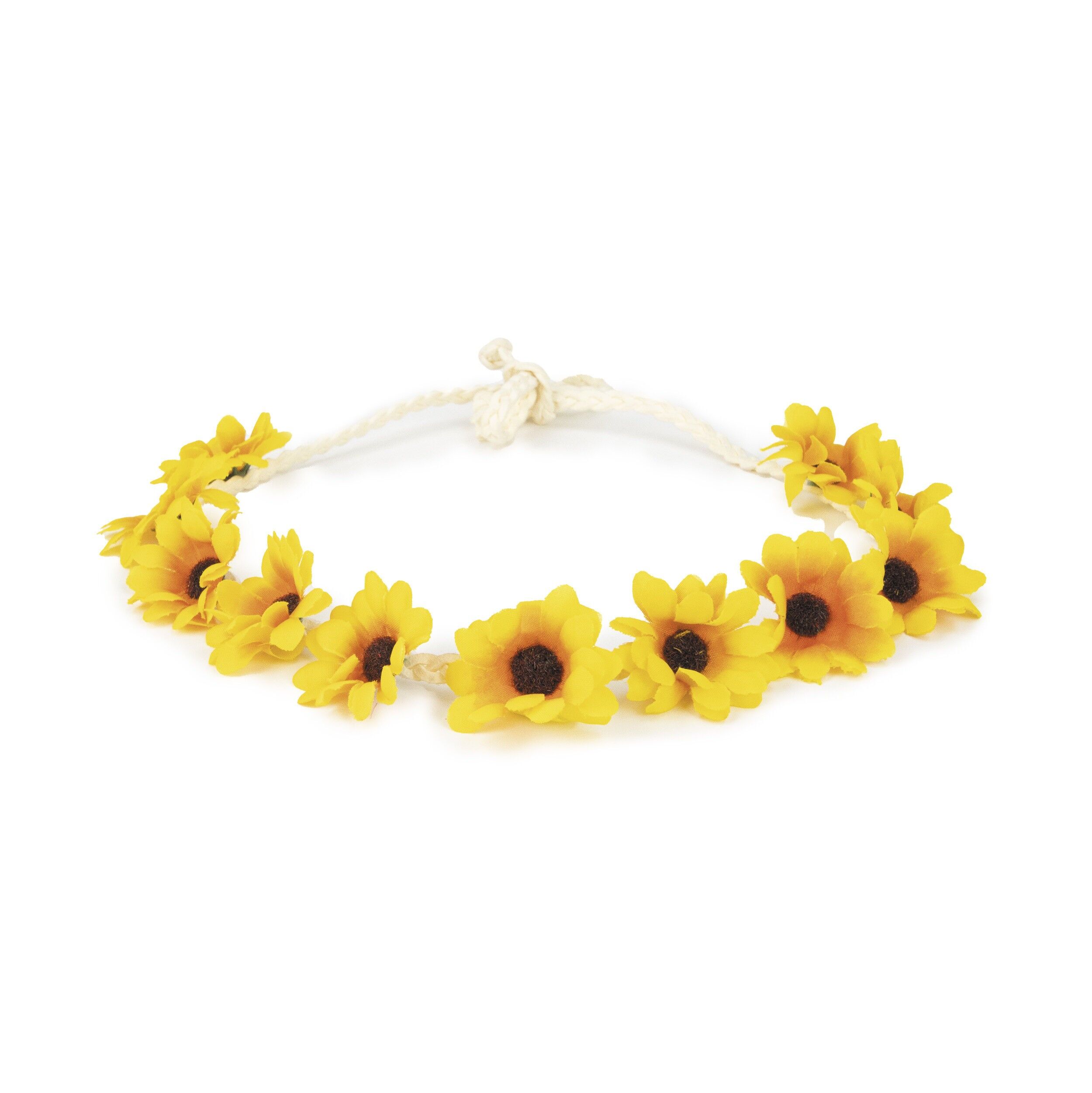CERCHIETTO HIPPIE CON GIRASOLE