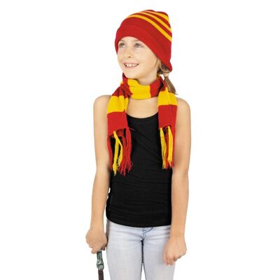 GORRO Y BUFANDA DE PUNTO A RAYAS