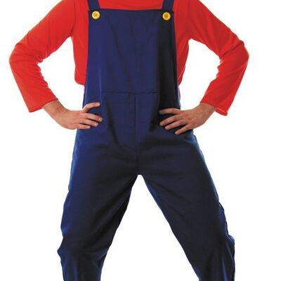 COSTUME PLOMBIER ROUGE ET BLEU