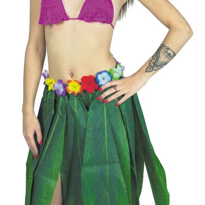 FALDA HAWAIANA DE HOJAS DE PLÁTANO 65 CM