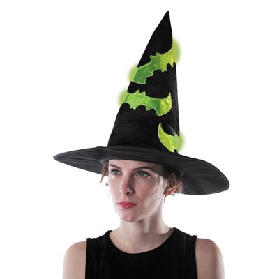 CAPPELLO DA STREGA DI LUSSO IN VELLUTO RIFLETTENTE