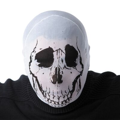 Cappuccio di Halloween del teschio bianco