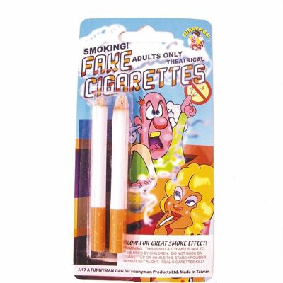 FAUSSES CIGARETTES FUMANTES X2