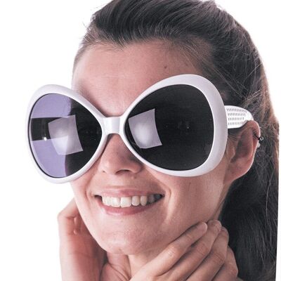 WHITE DIVA GLASSES