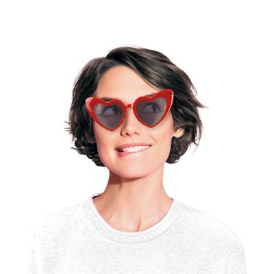 GAFAS VINTAGE DE CORAZÓN ROJO