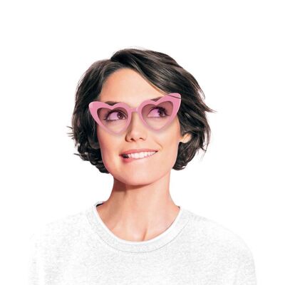 GAFAS VINTAGE DE CORAZÓN ROSA