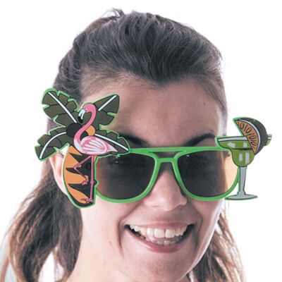 HOLIDAYS 2 COLOUR GLASSES ASS