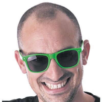 GREEN FLUORESCENT GLASSES
