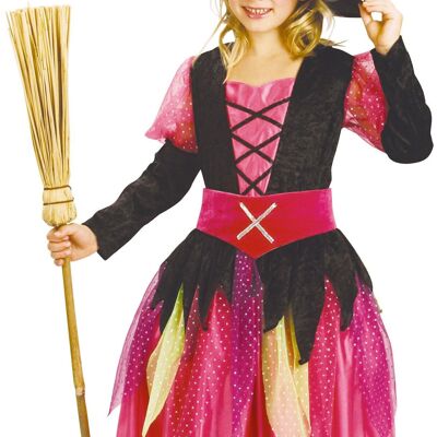 DISFRAZ DE BRUJA ROSA BONITA 4-6 años