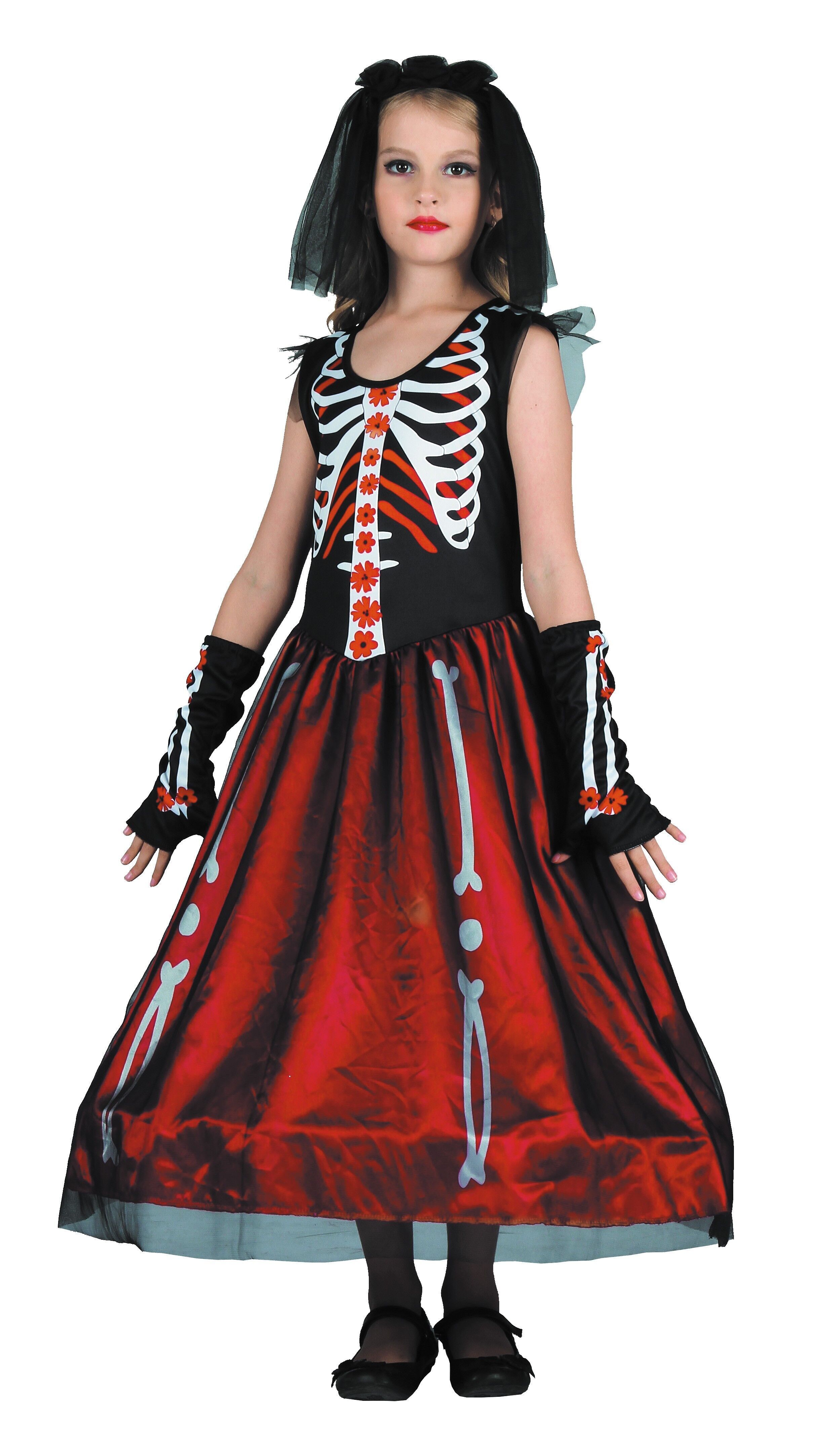 COSTUME DI LUSSO DIA DE LA MUERTE 7/9