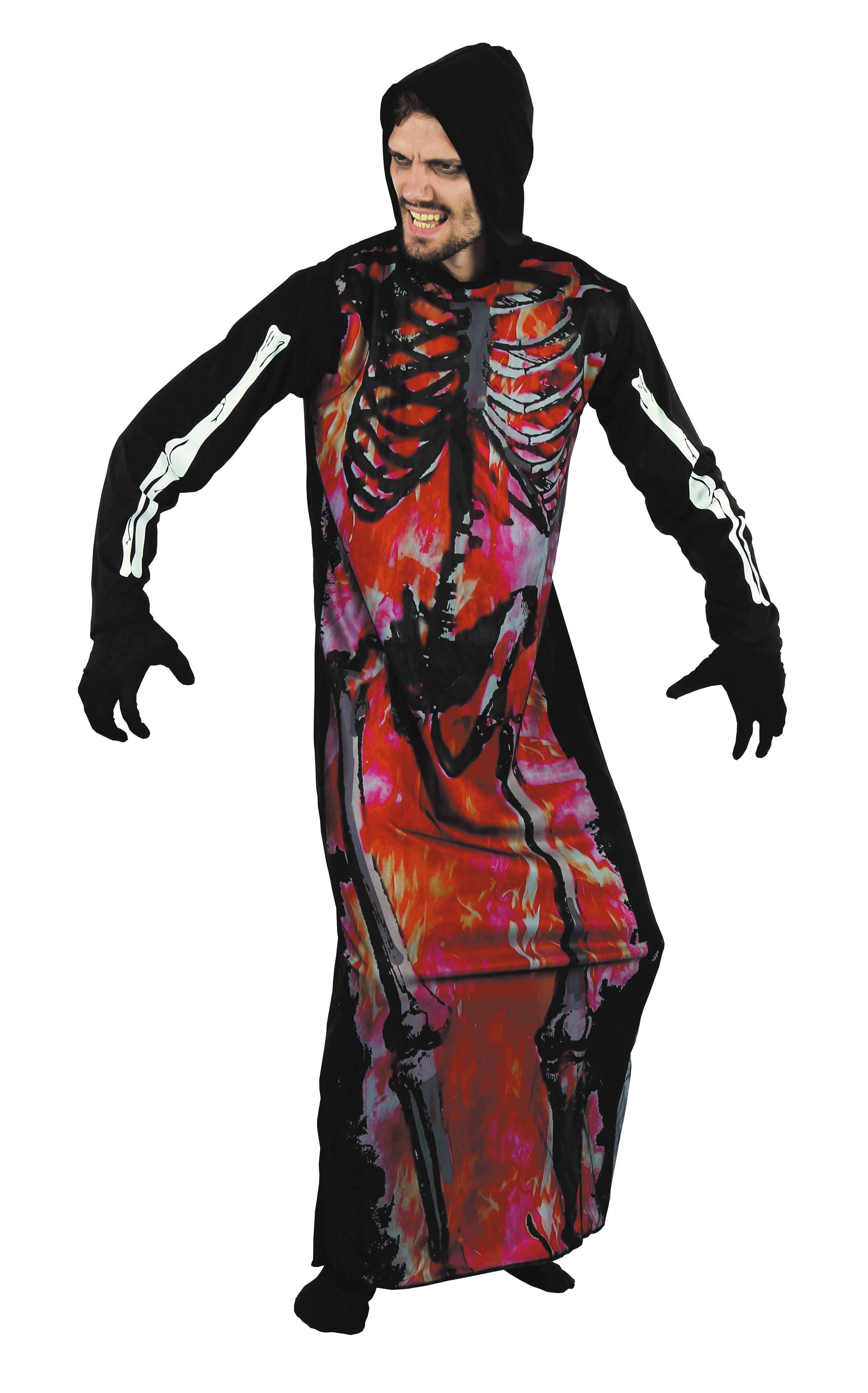COSTUME DA SCHELETRO IN FIAMME