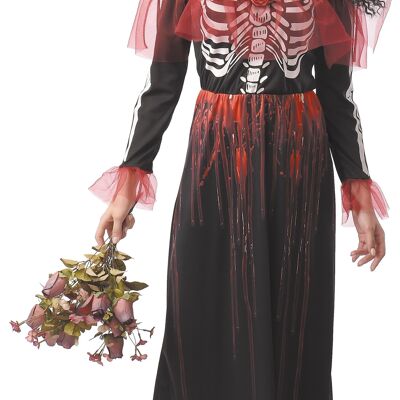 COSTUME DA SCHELETRO INSANGUINATO