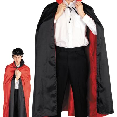 REVERSIBLE BLACK AND RED CAPE