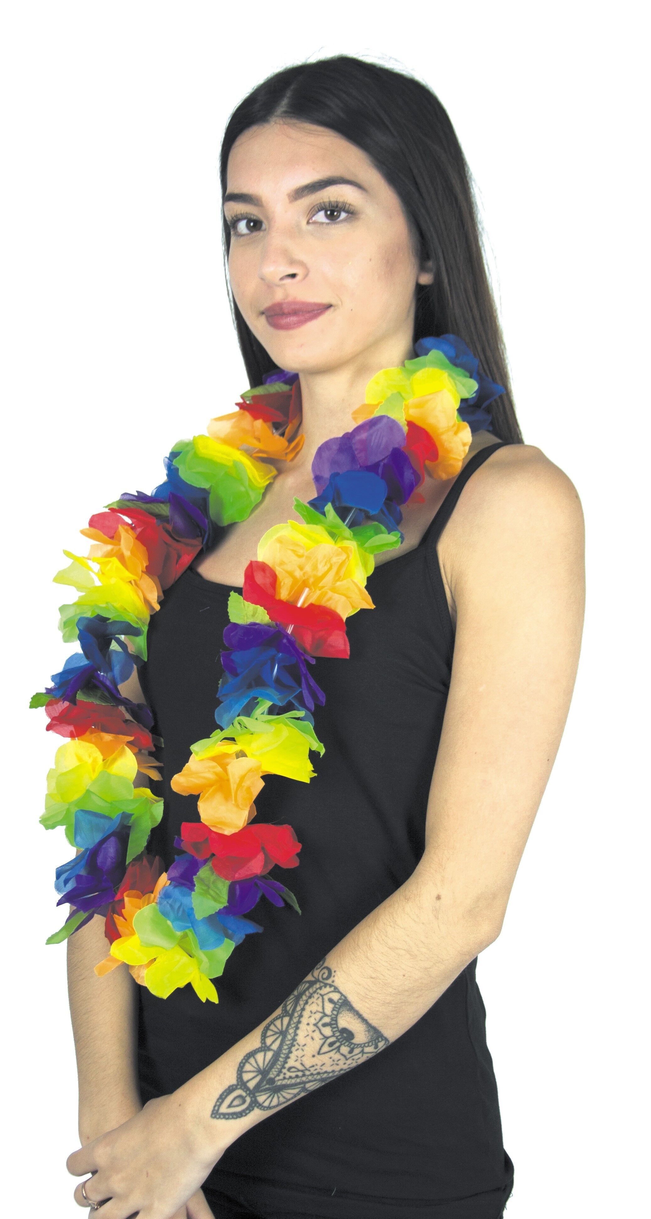 COLLANA GRANDI FIORI ARCOBALENO