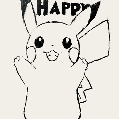 Tarjeta de feliz cumpleaños de Pikachu