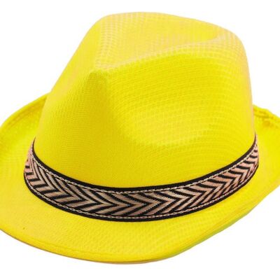 YELLOW POLYESTER BORSALINO