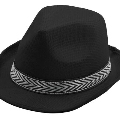 BLACK POLYESTER BORSALINO