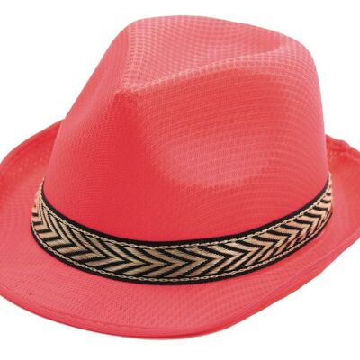 PINK POLYESTER BORSALINO