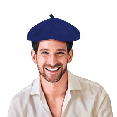 LUXURY BLUE BASQUE BERET
