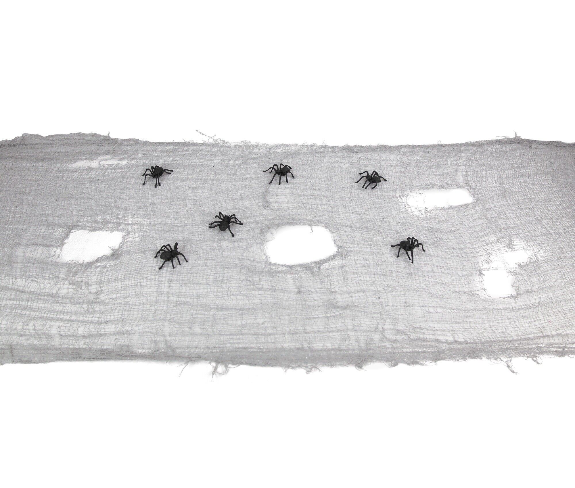 RUNNER DA TAVOLA GRIGIO + 6 RAGNI