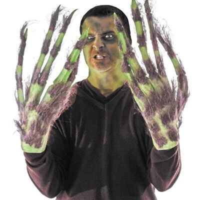 GANTS DE TROLL POILU VERT