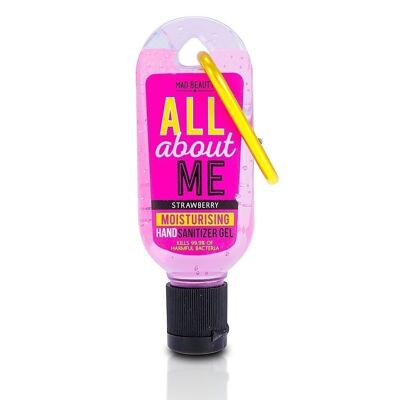 Mad Beauty Sayings Gel detergente per le mani Clip & Clean All About Me (FRAGOLA)