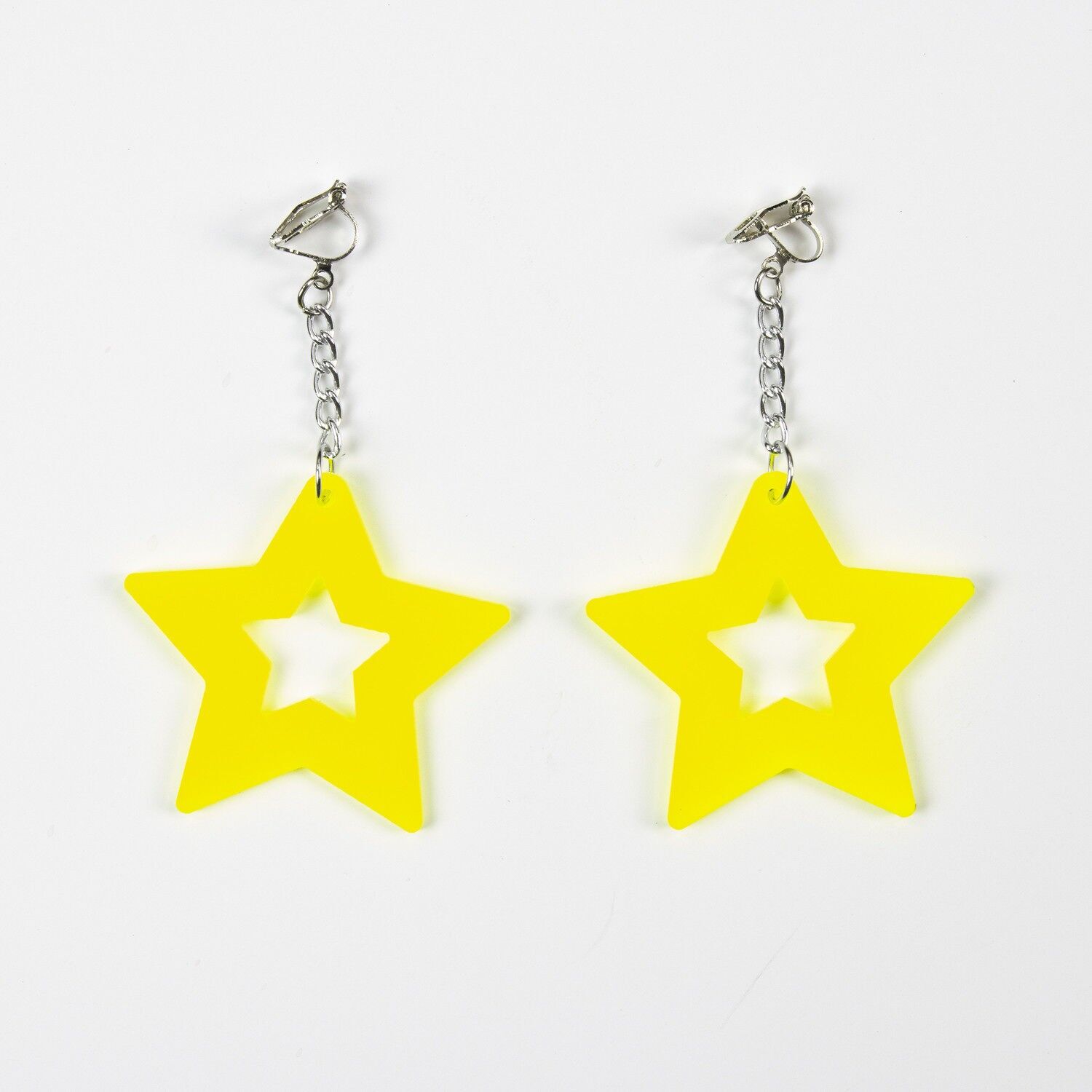 ORECCHINI STELLA NEON X2 GIALLI