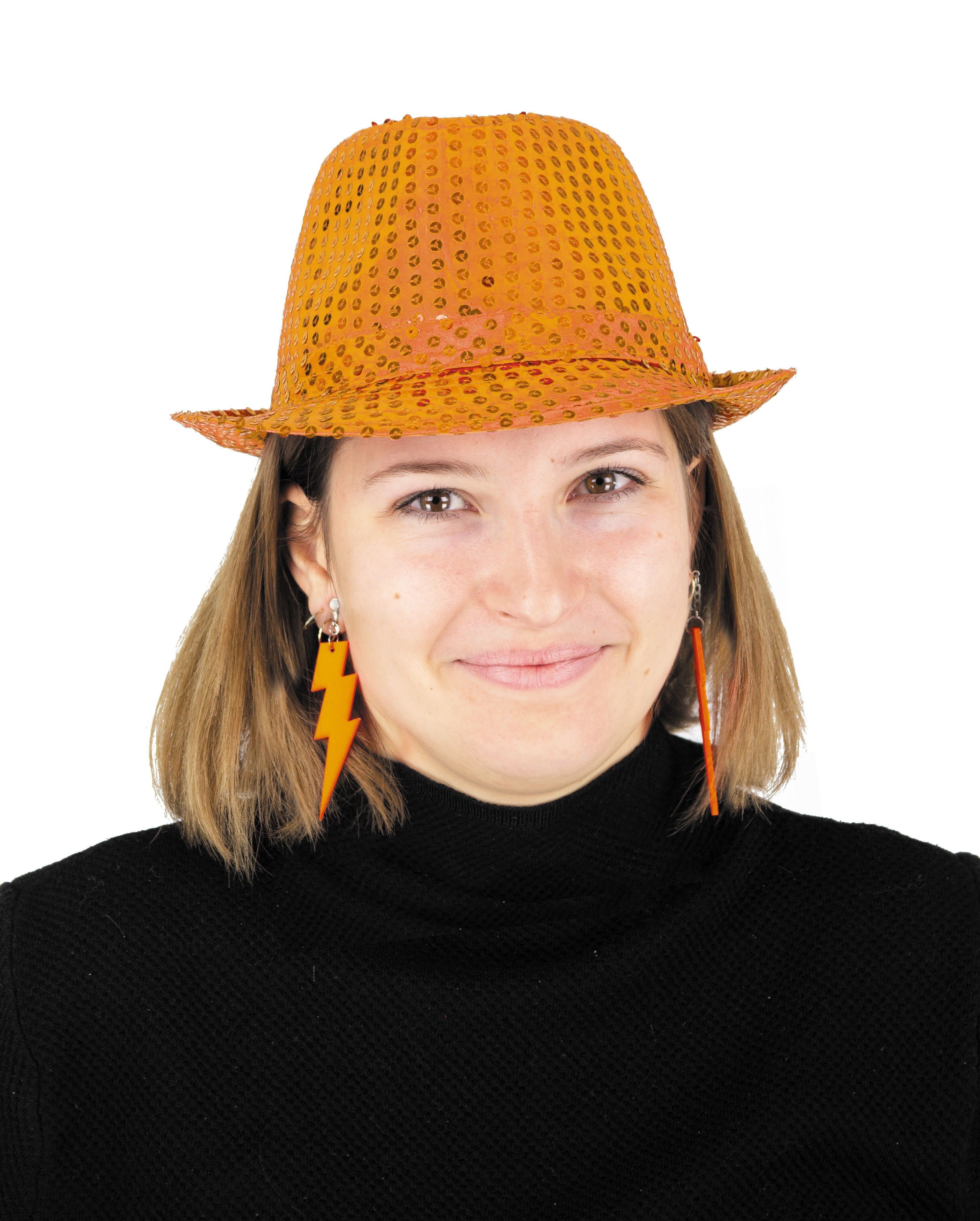 ORECCHINI FLASH NEON X2 ARANCIONI