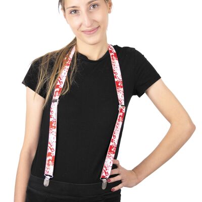 BLOODY WHITE SUSPENDERS