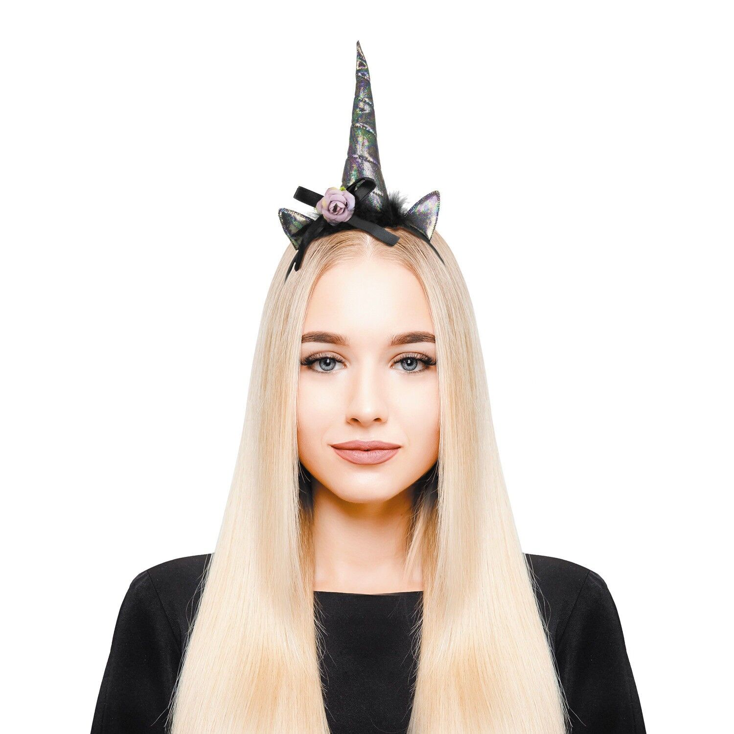 CERCHIETTO UNICORNO IRIDESCENTE SCURO