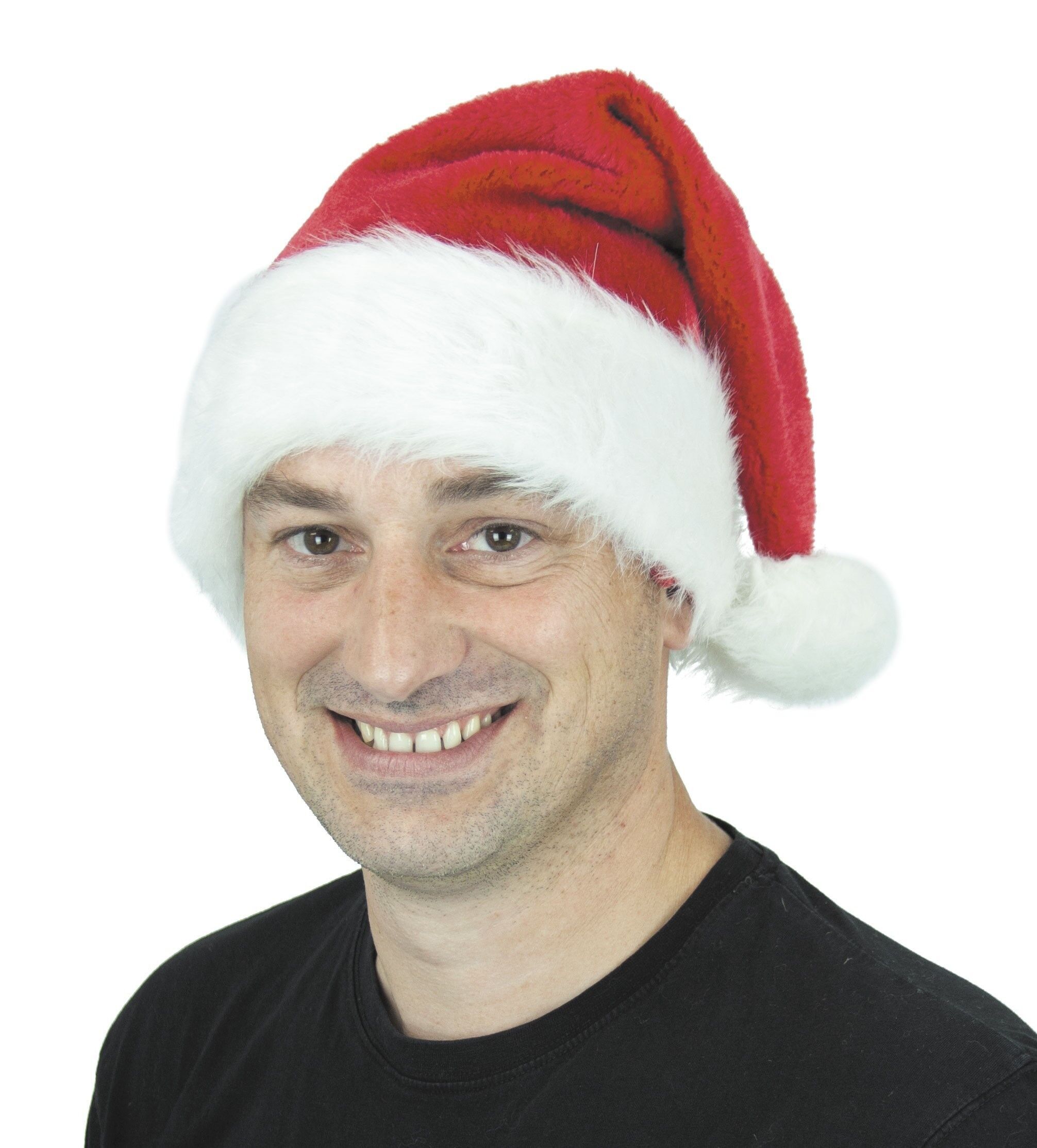 CAPPELLO DI NATALE DI LUSSO IN PELUCHE