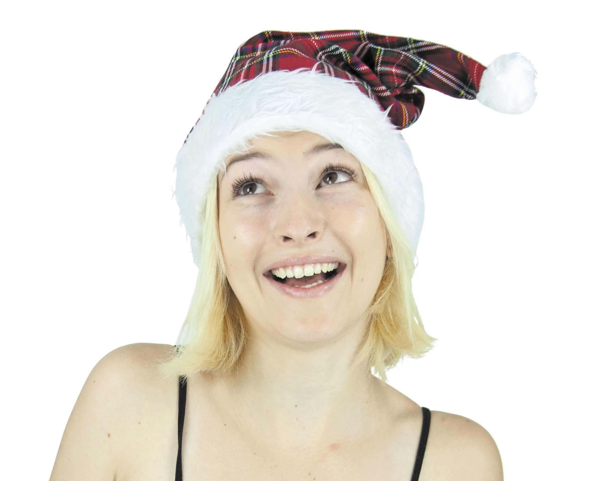 CAPPELLO NATALIZIO DI LUSSO IN TARTAN