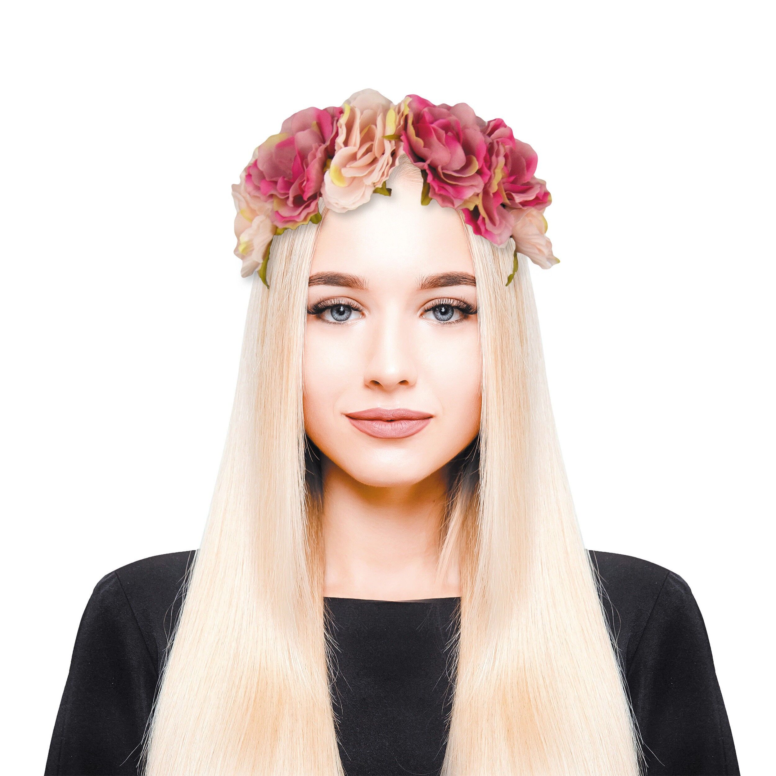 FASCIA PER CAPELLI CON FIORI VINTAGE FRIDA