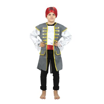 VESTE ET FOULARD PIRATE 10-12 ANS