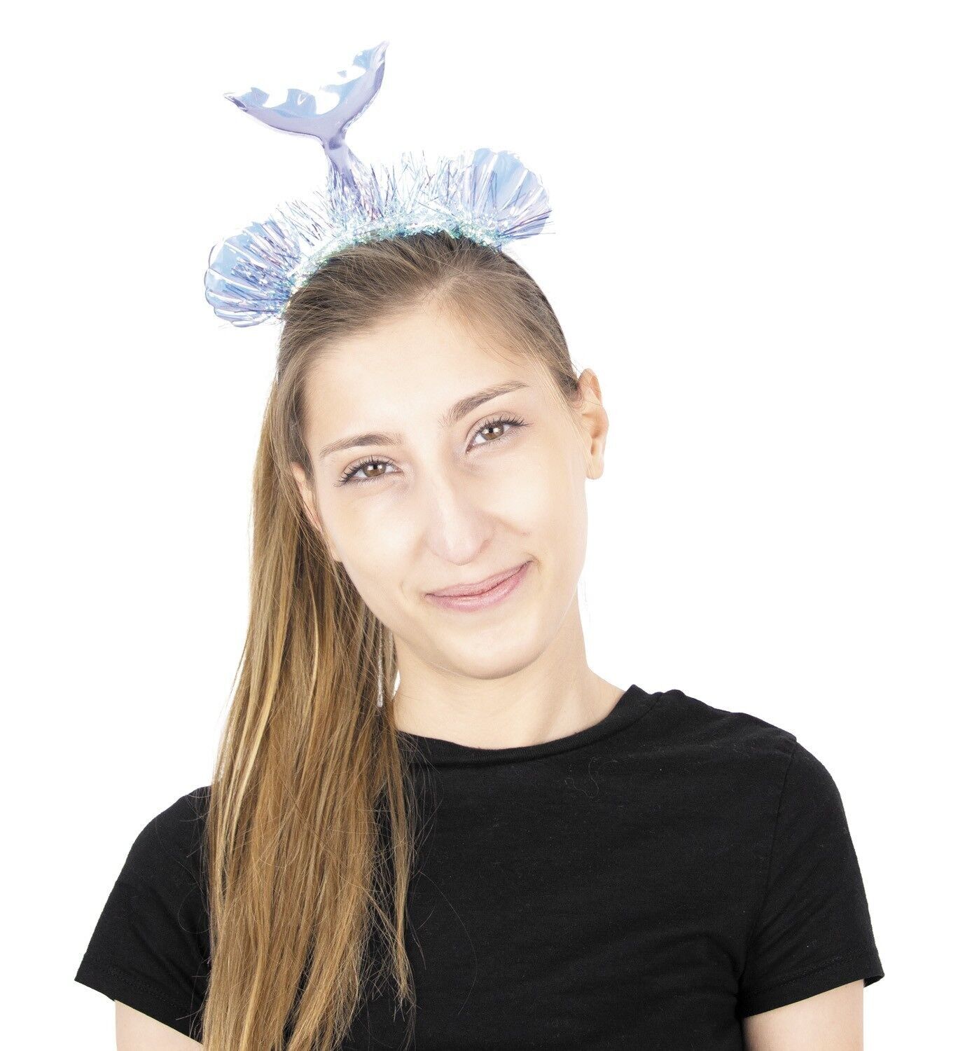 Fascia per capelli da sirena iridescente