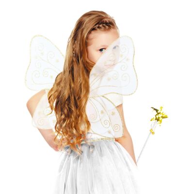 CHILD'S GOLD SEQUIN FAIRY SET