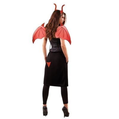 SET 2 PEZZI DIAVOLO ROSSO