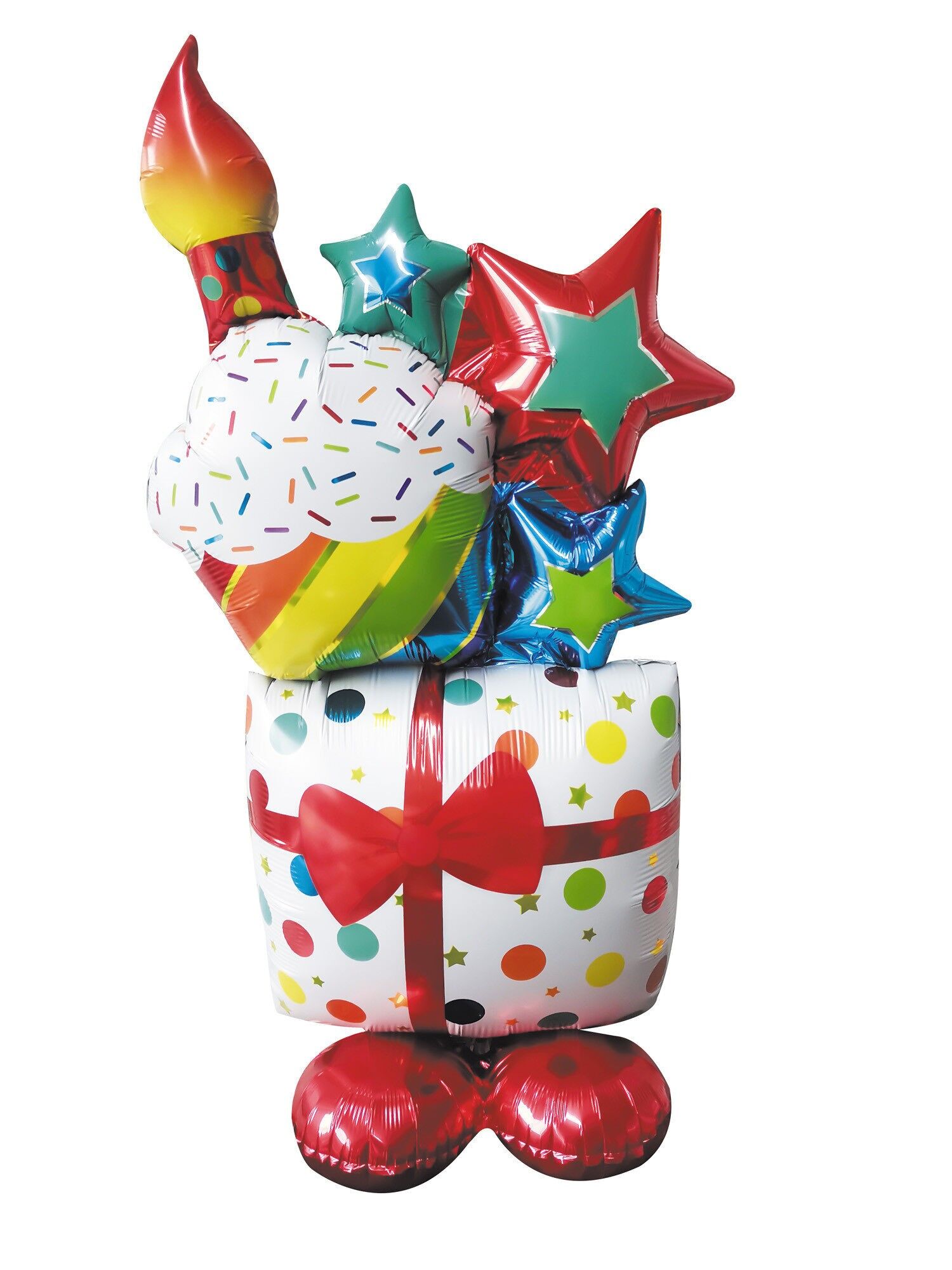 PALLONCINO REGALO DI COMPLEANNO IN MYLAR MULTICOLORE